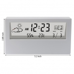Transparent LCD Digital Alarm Clock