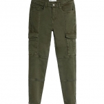 Skinny Fit Cargo Trouser - Green