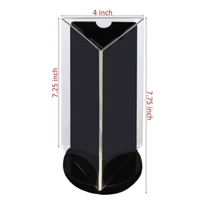 Rotating Acrylic Sign Menu Stand 3 Sided