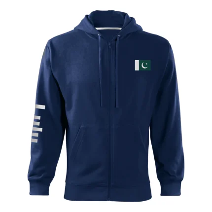 Customized Hoodie Front Blue