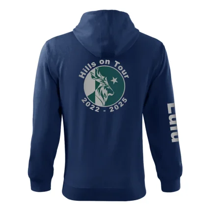 Customized Hoodie Back Blue